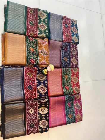 Soft Dola Silk Patola Saree with Jacquard Border SA625-792