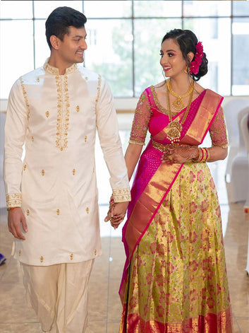 Designer Half and Half Saree(unstich) SA125-239