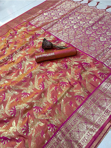 Super Hit Pure Soft Banarasi Silk Saree with Original Gold Zari SA625-802