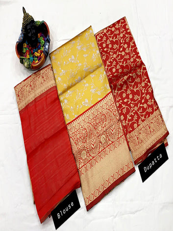 Designer Half and Half Saree(unstich) SA125-243