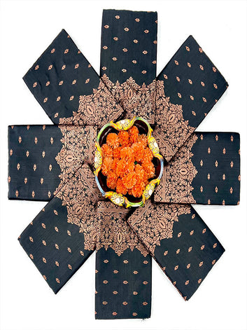 Soft Lichi Silk with Designer Jacquard Touch SA625-835