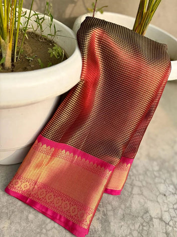 Banarasi Soft Tissue Silk Saree SA525-688