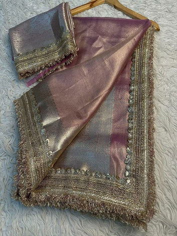 Maharani Tissue Lace Purple Saree SA525-675