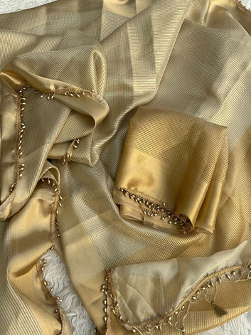 Nayanthara Lace | Banarasi Semi Kanjivaram Tissue Silk Sare SA525-674