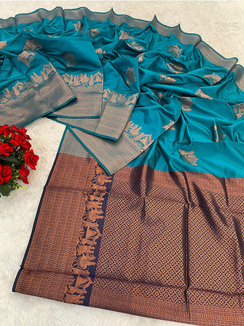 Tissue Soft Banarasi Silk Saree with Zari weaving SA125-288