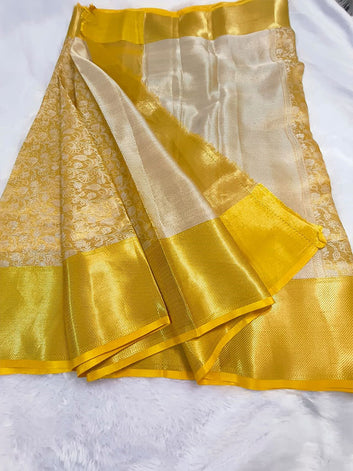 ELEGANT BANARASI SOFT ZARI TISSUE SILK SAREE SA525-702