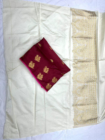 Soft Lichi Silk with Designer Jacquard Touch SA625-836