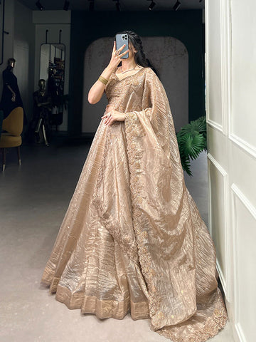 Golden Glow – 2025 Wedding Collection Lehenga  ! SA425-512