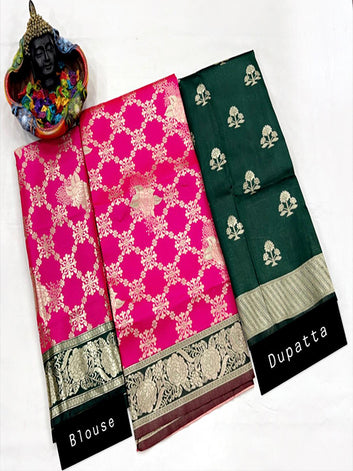 Designer Half and Half Saree(unstich) SA125-256