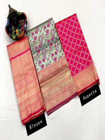 Designer Half and Half Saree(unstich) SA125-258