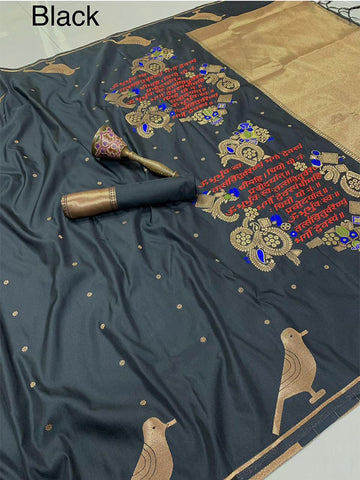 Pure Soft Kanchivaram Silk Saree with Rich Gold Zari, Big Border & Heavy Mina Weaving Pallu SA625-811