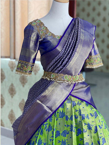 Designer Half and Half Saree(unstich) SA125-260