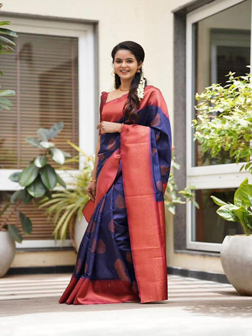 Contrast Border Lichi Silk Saree SA625-833