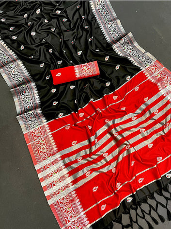 Cotton Silk Paithani Sari with weaving Jari SA125-228