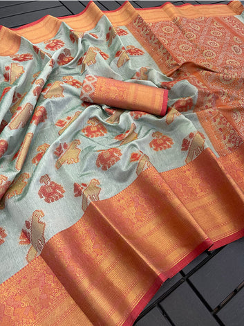 Soft Cotton Silk Saree with Beautiful Zari Border SA125-214