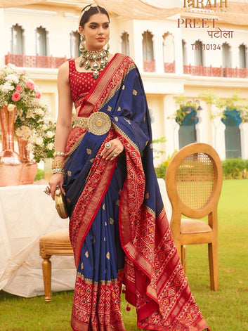 Unique Patola Silk Designer Sari SA225-337