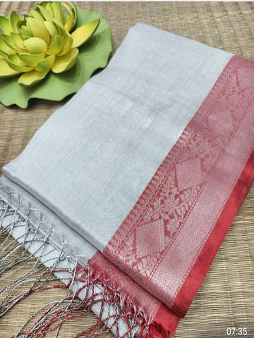 Lightweight Handloom Raga Tissue Cotton Saree SA525-697