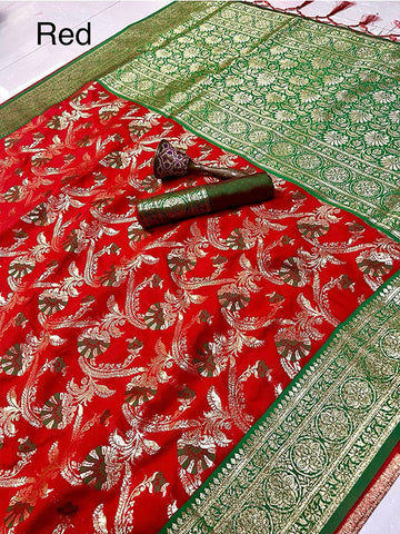 Super Hit Pure Soft Banarasi Silk Saree with Original Gold Zari SA625-799