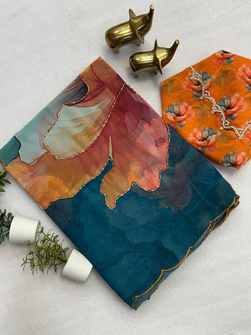 Floral Whisper Weightless Chiffon Saree SA525-615