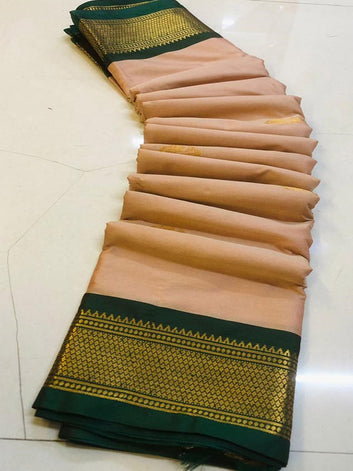 Affordable Rate Cotton Silk Sari with weaving Zari SA125-276