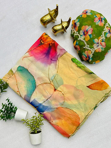 Floral Whisper Weightless Chiffon Saree SA525-616