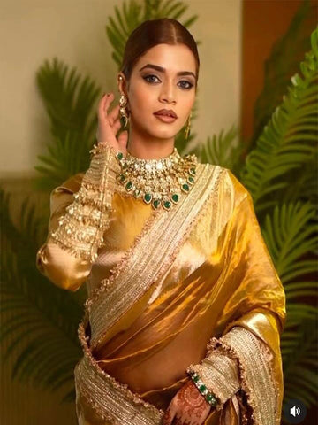 Banarasi Soft Maharani Glass Tissue Silk Saree SA525-671