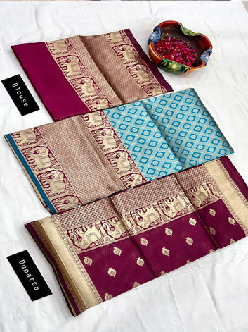 Designer Half and Half Saree(unstich) SA125-233