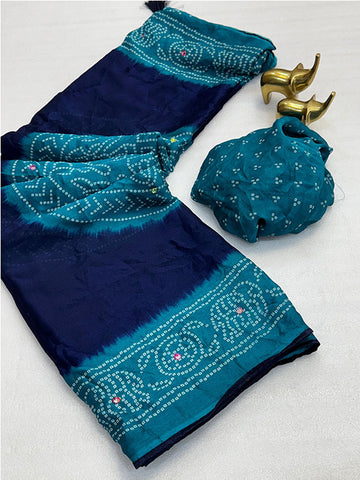 Bandhani Beauty Meets Zari Elegance! SA425-491