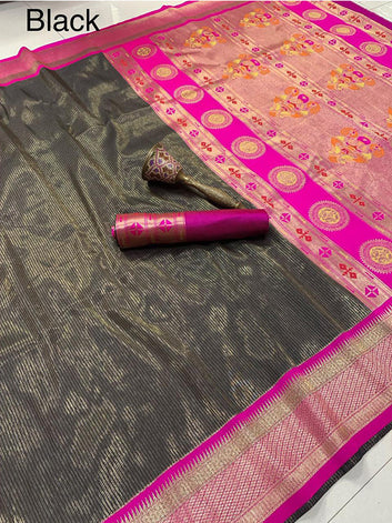 Pure Soft Zari Kanchivaram Tissue Paithani Silk Saree with Munia Border & Heavy Mina Zari Pallu SA625-794
