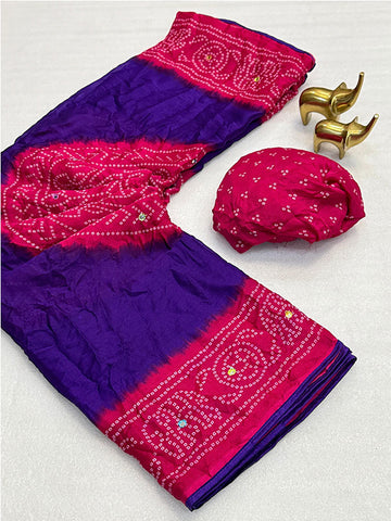 Bandhani Beauty Meets Zari Elegance! SA425-495