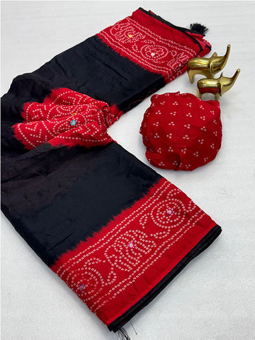 Bandhani Beauty Meets Zari Elegance! SA425-496