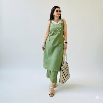 Versatile Cotton Top and Bottom Set || SA925-1245