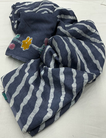 Premium Chanderi Cotton Hand Batik Saree SA725-899