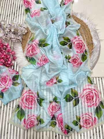 Pure Organza Tebby Silk Saree  SA725-911