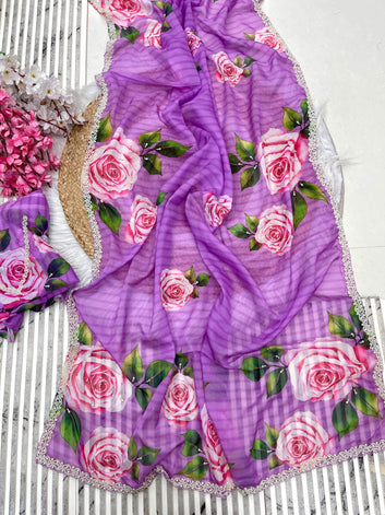 Pure Organza Tebby Silk Saree  SA725-911