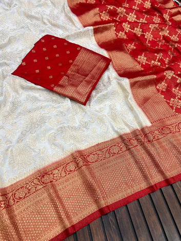 Divine Durga Puja Drape – Silk Elegance SA725-923