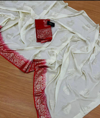 Divine Durga Puja Drape – Silk Elegance SA725-919