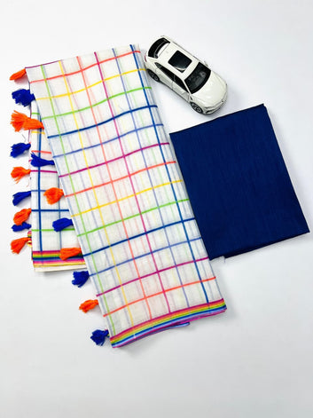 Linen Digital Printed Saree SA825-1373