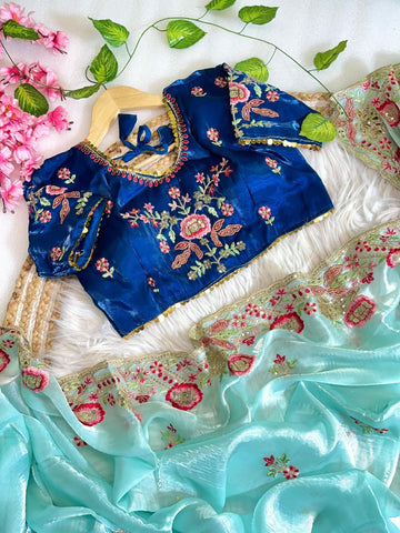 Royal Radiance – Pure Zimmy Choo Silk Saree  SA725-916