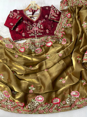 Royal Radiance – Pure Zimmy Choo Silk Saree  SA725-914