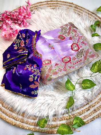 Royal Radiance – Pure Zimmy Choo Silk Saree  SA725-915