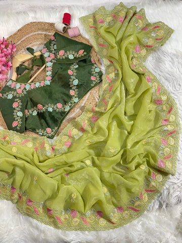 Timeless Elegance – Pure Crunchy Silk Saree  SA725-918