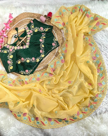 Timeless Elegance – Pure Crunchy Silk Saree  SA725-919