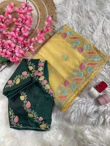 Timeless Elegance – Pure Crunchy Silk Saree  SA725-919