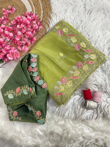 Timeless Elegance – Pure Crunchy Silk Saree  SA725-918