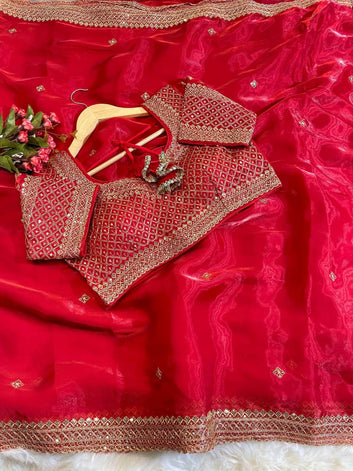 Royal Radiance – Pure Zimmy Choo Silk Saree  SA725-923