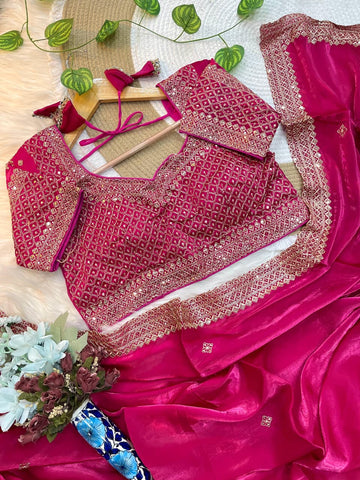 Royal Radiance – Pure Zimmy Choo Silk Saree  SA725-924