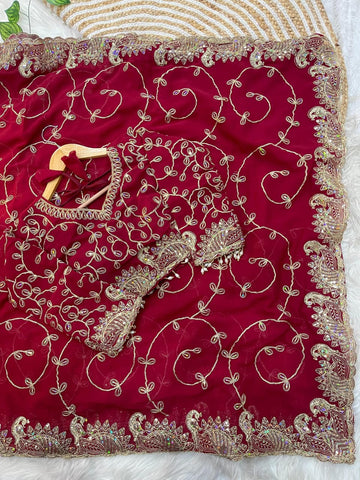 Graceful Glow – Soft Georgette Saree SA725-925