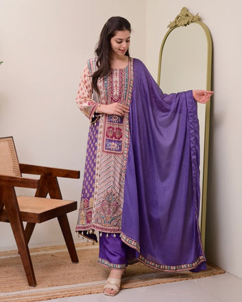 Jasood Full Anarkali Kurti Plazo Set || SA725-941