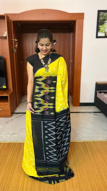 Ajrakh Style Linen Digital Printed Saree SA825-1201